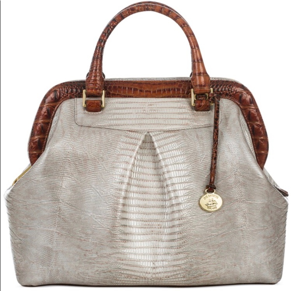 Brahmin Bristol Satchel (Purse) in Natural Solana